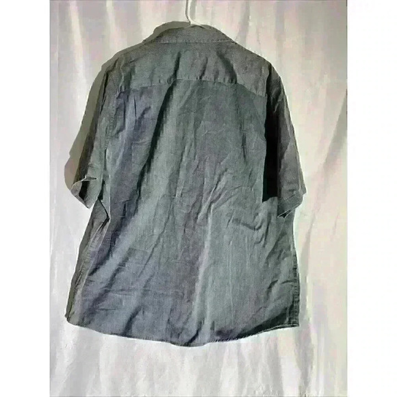 Wrangler Shirt Mens Size XL Grey Flex for Comfort Short Sleeve Button Up - Picture 7 of 7
